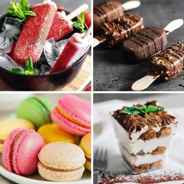 Aheroi Edible glitter Set of 15, Food Grade Edible Powder ocktail Glitter Shimmering Glitter for Drinks, Luster Dust Sprinkles Powder Glitter for Fondant Cake Decorating(4g/0.14oz)