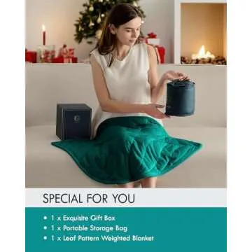 Kaisa Weighted Lap Blanket 3 lbs 23" x 29", Cozy Luxury Crystal Velvet Small Weighted Blanket for Adults, Portable Travel Weighted Blanket for Relaxation, All-Season Blanket, Machine Washable, Green