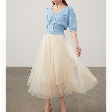 Elegant Women’s Tulle Skirt for Parties and Events