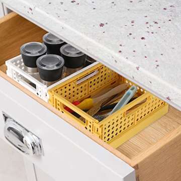 Durable 2-Pack Plastic Baskets for Efficient Storage Solutions