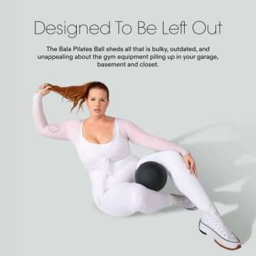 Bala Pilates Ball, Non-Weighted, Includes Ball and Mini Pump | Barre, Pilates, Yoga, Core Training, Stretching | Charcoal