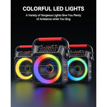 Karaoke Machine for Family Fun with Bluetooth & Microphones