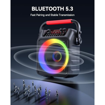 Karaoke Machine for Family Fun with Bluetooth & Microphones