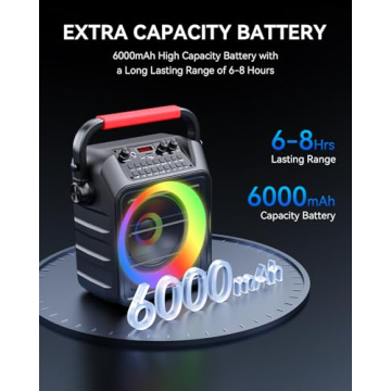 Karaoke Machine for Family Fun with Bluetooth & Microphones