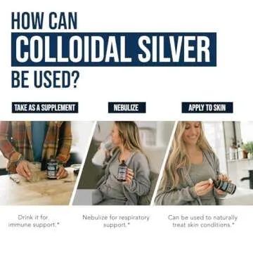Bioactive Colloidal Silver - 8 oz, Glass Bottle, Vegan, Safe Doses with Highest Effectiveness - Nano Ions, 30 PPM - Immune Support (48 Servings)