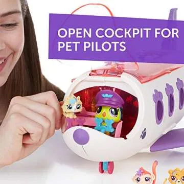Littlest Pet Shop Pet Jet Playset for Kids 4+