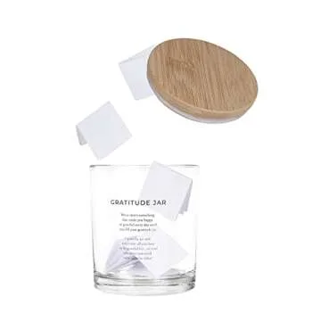 PureRejuva Gratitude Jar for Daily Affirmations and Happiness