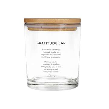 PureRejuva Gratitude Jar for Daily Affirmations and Happiness