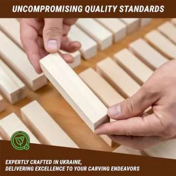 BeaverCraft BW10 Large Basswood Carving Blocks Set Bass Wood for Wood Carving Unfinished Wood Blocks - Whittling Wood Soft Carving Wood Blocks for Carving Wooden Block Set Block of Wood for Crafts