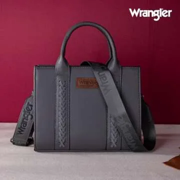 Wrangler Women's Tote Bag with Adjustable Strap and Pockets