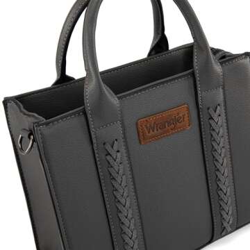 Wrangler Women's Tote Bag with Adjustable Strap and Pockets