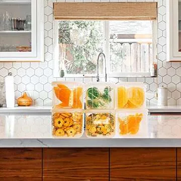 TeTeBak Airtight Food Storage Containers - 6PCS BPA Free