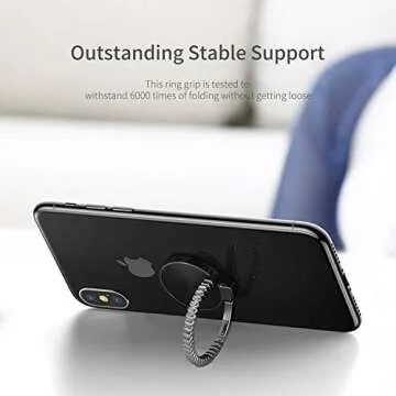 2 Pack Rotating Phone Ring Holder - Ultra-Thin Design