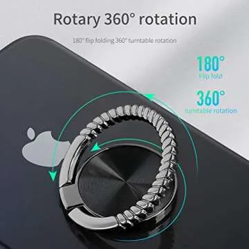 2 Pack Rotating Phone Ring Holder - Ultra-Thin Design
