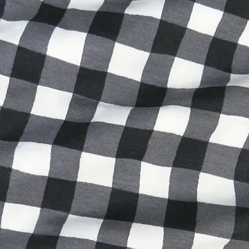 HonestBaby Baby-Organic Cotton Holiday Family Jammies, Painted Buffalo Check Print, Men's 2-Piece Pajama Set X-Large