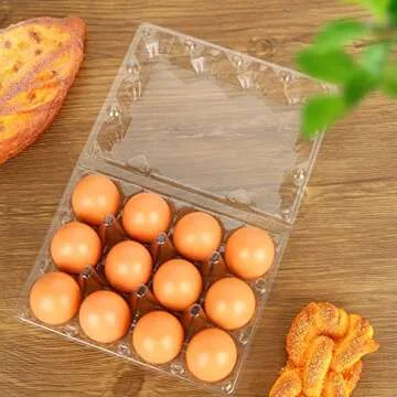 Reusable Plastic Egg Cartons for Secure Storage and Display