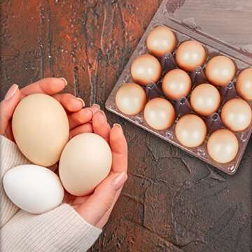 Reusable Plastic Egg Cartons for Secure Storage and Display