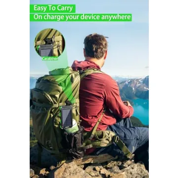 WONGKUO Solar Charger Power Bank - 36800mAh Fast Charging
