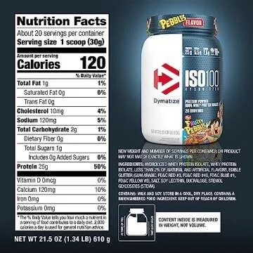 Dymatize ISO100 Fruity Pebbles Protein Powder 25g Protein
