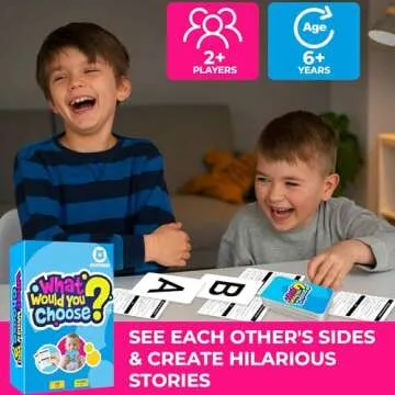 QUOKKA Board Game for 8-12 Year Olds - Original Edition - Family Card Game for Kids Ages 5-8 - What Would You Choose | Do Kids Rather? | Pick Your Answer | Get to Know You - Fun Game Night for Kids