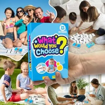 QUOKKA Board Game for 8-12 Year Olds - Original Edition - Family Card Game for Kids Ages 5-8 - What Would You Choose | Do Kids Rather? | Pick Your Answer | Get to Know You - Fun Game Night for Kids