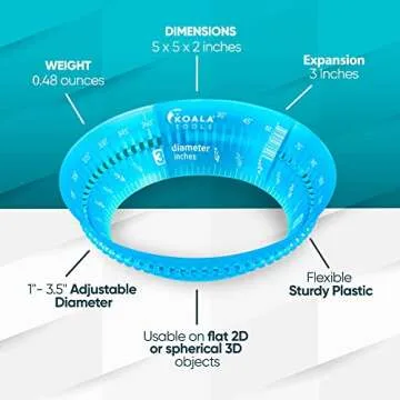 Koala Tools Mini Ring Ruler - Perfect Circles Made Easy