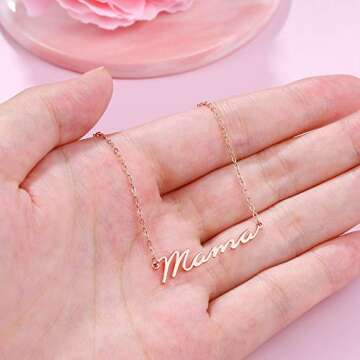 925 Sterling Silver Mama Necklace for Loving Moms