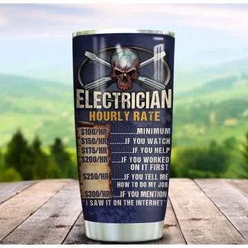 Electrician Daughter Anniversary Insulated Water Bottle