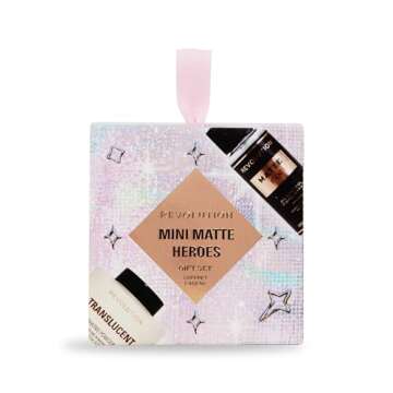 Revolution Beauty Mini Matte Heroes Makeup Gift Set, Mini Kit of Matte Fixing Spray & Translucent Baking Powder, Vegan & Cruelty-Free
