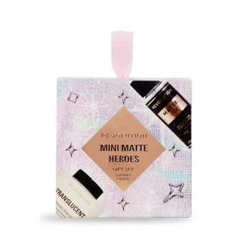 Revolution Beauty Mini Matte Heroes Makeup Gift Set, Mini Kit of Matte Fixing Spray & Translucent Baking Powder, Vegan & Cruelty-Free