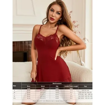 Avidlove Sexy Women’s Lace Trim Babydoll Lingerie Dress