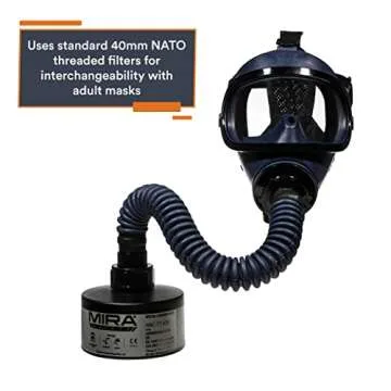 MIRA Safety Kids Mask Respirator Full Face-CBRN Medium