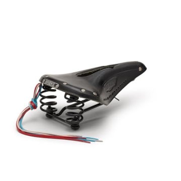 Brooks England Flyer Carved Black Saddle for Ultimate Comfort