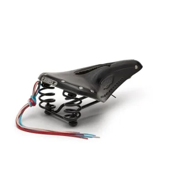 Brooks England Flyer Carved Black Saddle for Ultimate Comfort