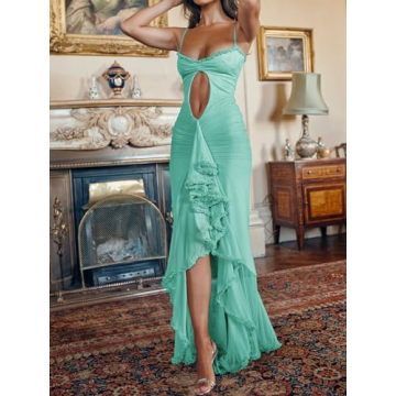 houstil Women's Elegant Summer Maxi Dress for Weddings