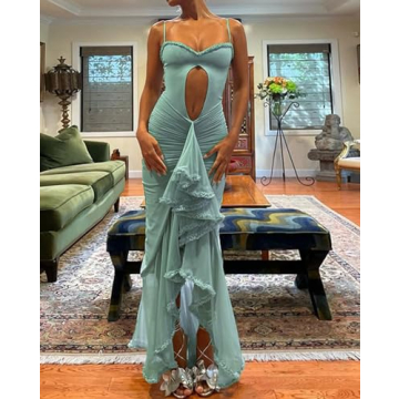 houstil Women's Elegant Summer Maxi Dress for Weddings