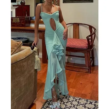 houstil Women's Elegant Summer Maxi Dress for Weddings