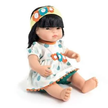 Miniland Doll 15'' Asian Girl (Box) - Made in Spain, Anatomically Correct, Quality