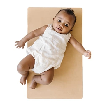 Eco-Friendly Vegan Leather Baby Changing Mat - Portable & Wipeable