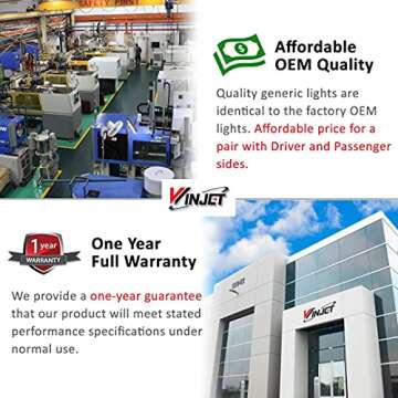 Winjet Fog Lights Compatible with [2006 2007 Honda Accord] Driving Fog Lights + Switch + Wiring Kit