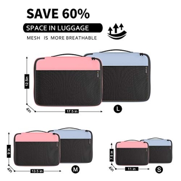 Packing Cubes Organizer Bags for Travel & Home Storage