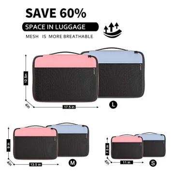 Packing Cubes Organizer Bags for Travel & Home Storage