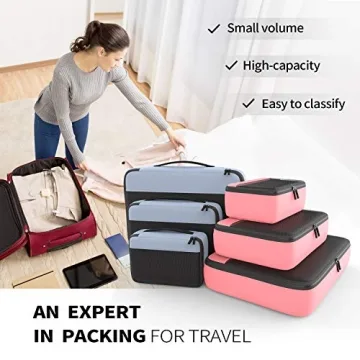 Packing Cubes Organizer Bags for Travel & Home Storage