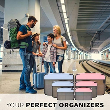 Packing Cubes Organizer Bags for Travel & Home Storage