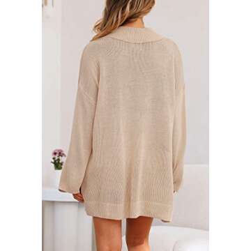 LILLUSORY Women's 2 Piece Pajamas Shorts Oversized Sweater Set Long Sleeve Soft Comfy Lounge Pj Sweater Sets Cozy Loungewear Winter Pjs Apricot