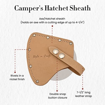 Style N Craft Heavy Duty Axe Sheath for Secure Protection