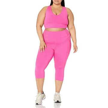 Amazon Essentials Active Sculpt Sports Bra in Neon Pink