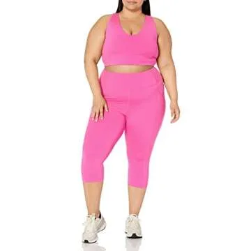 Amazon Essentials Active Sculpt Sports Bra in Neon Pink