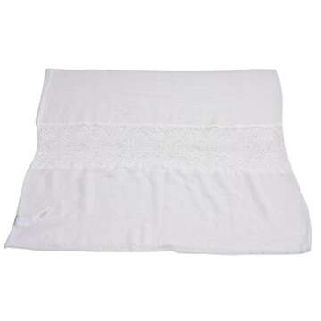 Women Soft Lace Infinity Scarf – 2018 New Design Plain Solid Thin Lightweight Loop White Scarf For Women Wrap Shawl Spring Summer, Ideal Gift, Fashion, Soft, Elegant, Light