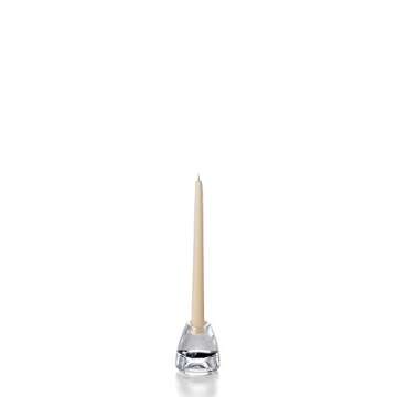 Yummi Sandstone Taper Candles - 10 inch, 12 Pack, Long Burn Time, Drip-Free